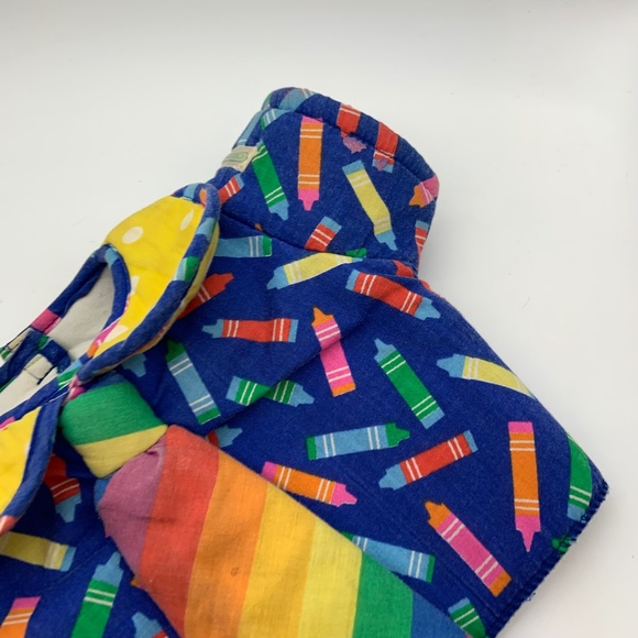 Vintage Coleco Cabbage Patch Kids Retro Rainbow Clown Crayon Shirt - Picture 4 of 12